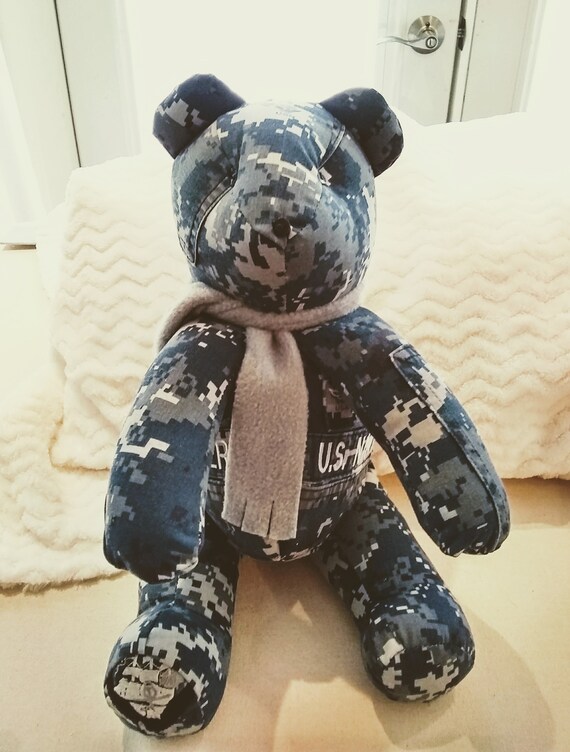 Memory Bears Keepsakes Bears military navy army deputy | Etsy