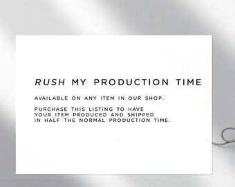 Rush my Production Time Dragon Forged Studios