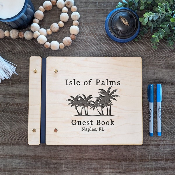 Beach Style Guest Book Etsy