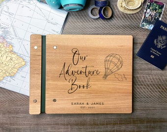Our Adventure Book - Valentine Gift for her. Custom Adventure Notebook. Adventure Scrapbook. Custom Adventure Album or Travel Journal