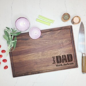 Custom Engraved Cutting Board For Dad.  Grilling Gift for Dad. Dad cutting board gift.  Father's Day Gift. Best Dad gift