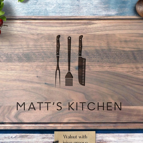 Custom Cutting Board. Kitchen Gift for Mom. Engraved Cutting Etsy