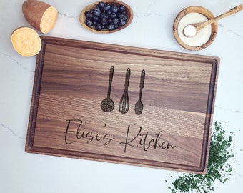 Custom Cutting Board Kitchen Gift. Engraved Cutting Board Gift for Baker Cook, Personalized Cutting Board Engraved Gift for Mom. Mom Day