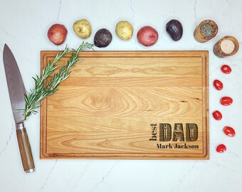 Best Dad gift. Custom Engraved Cutting Board For Dad.  Grilling Gift for Dad. Dad cutting board gift.  Father's Day Gift.