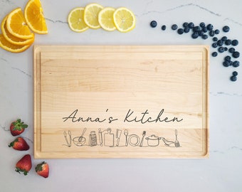 Custom Cutting Board for Mom. Kitchen Gift for Her. Engraved Cutting Board Gift for Baker, Personalized Cutting Board For Mom. Gift for Cook