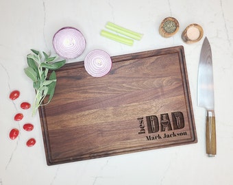 Custom Engraved Cutting Board For Dad.  Grilling Gift for Dad. Dad cutting board gift.  Father's Day Gift. Best Dad gift