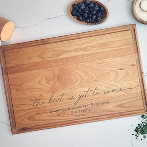 Personalized Cutting Board For Retirement. Retirement Gift for Him. Retirement Gift for Her. Custom Cutting Board, Custom Retirement Gift