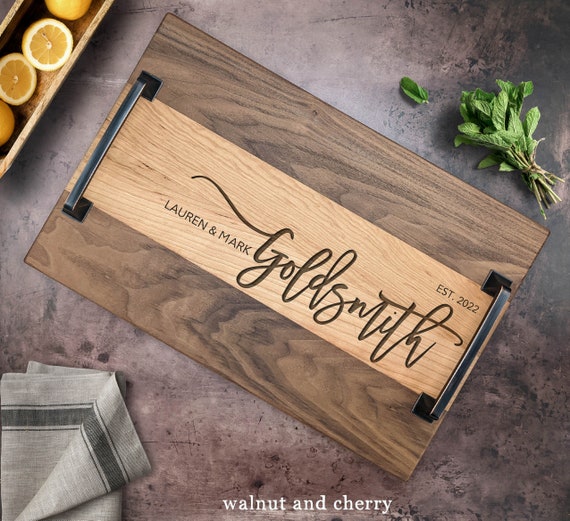 Custom Engraved Large Wooden Serving Boards