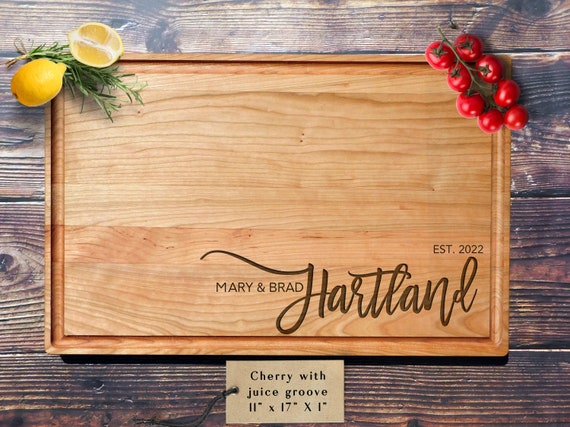 Family Name Personalized Cutting Board - Chic Makings