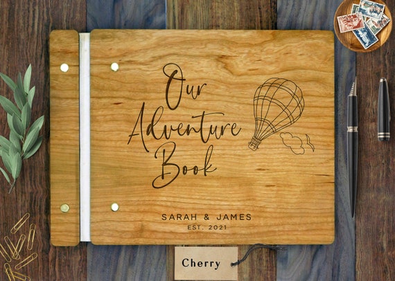 Our Adventure Book Valentine Gift for Her. Custom Adventure Notebook. Adventure  Scrapbook. Custom Adventure Album or Travel Journal 