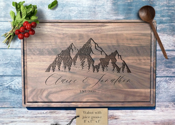 Mountain Cherry Pastry Board, Dough Board, Large Over Counter