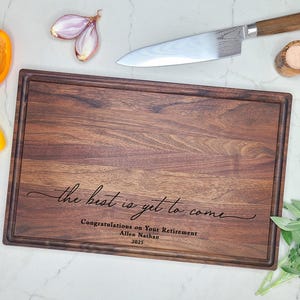 Retirement Gift for Him. Retirement Gift for Her. Personalized Cutting Board For Retirement. Custom Cutting Board, Custom Retirement Gift