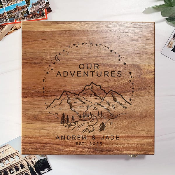 thumbnail image 2 of Just A Girl Who Loves Traveling - Personalized Memory Box 2 of 12