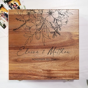 Personalized Wedding Keepsake Box, Anniversary Gift, Engagement Gift, Bridal Shower Gift, Wedding Memory Box, Wedding Gift, Couples Gift