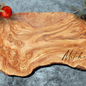 Custom Cutting Board, Custom Olive Wood Cutting Board. Personalized Rustic Olive Wood Cheese Board. Charcuterie Board. Housewarming Gift