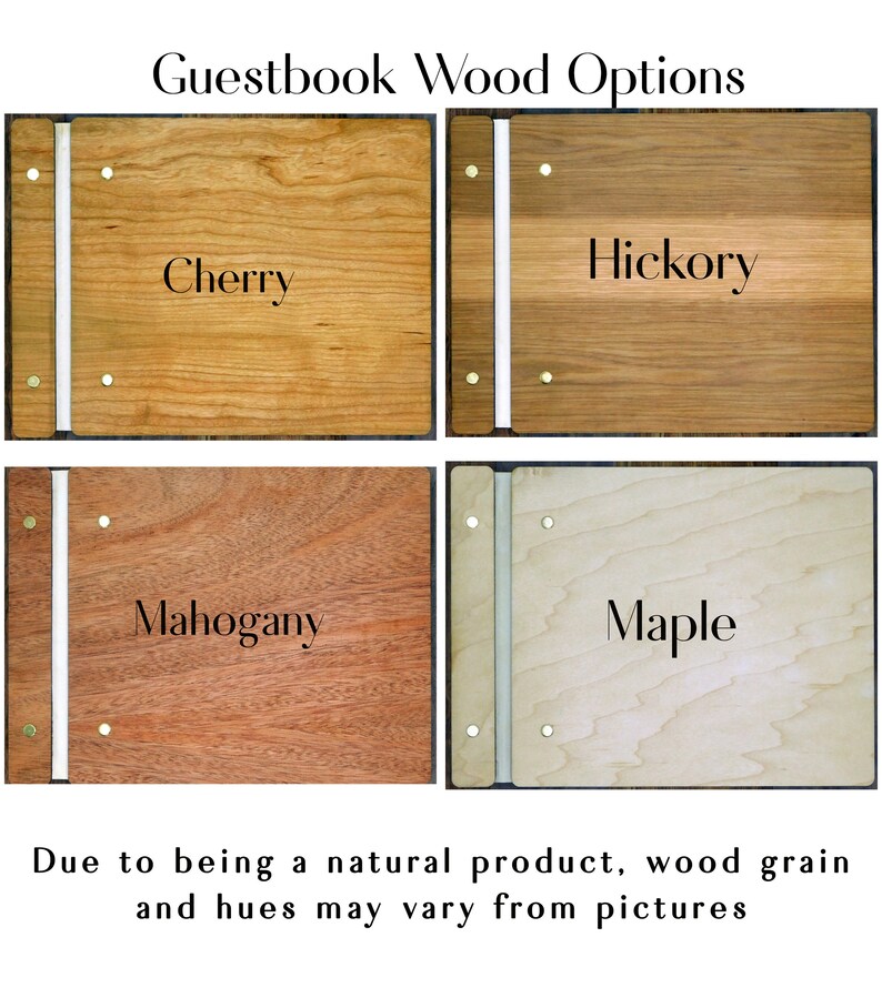 Memorial Guest Book Custom Wood Funeral Guest Book / Wood Etsy