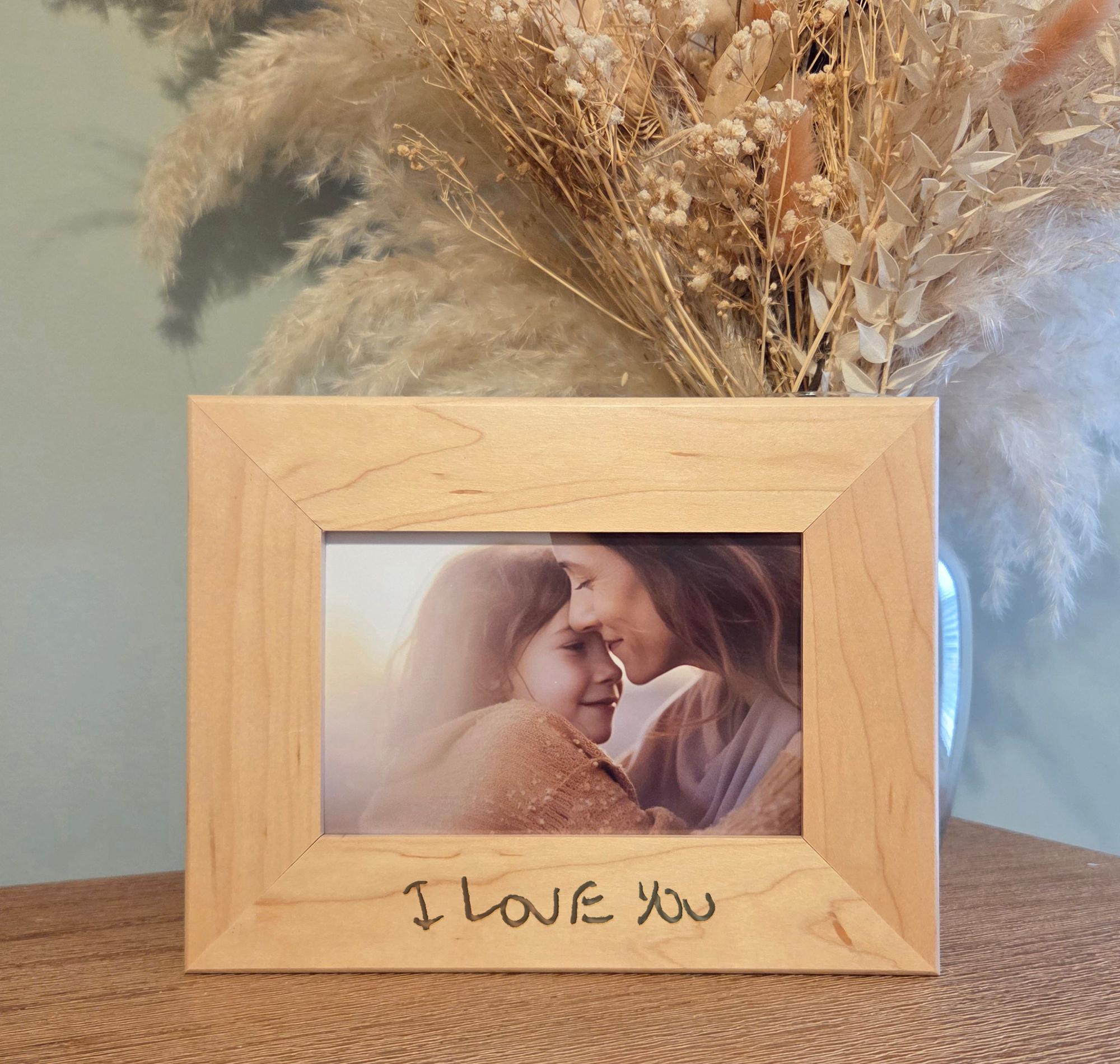 Handwriting Engraved Photo Frame - Personalized Handwritten Notes From ...
