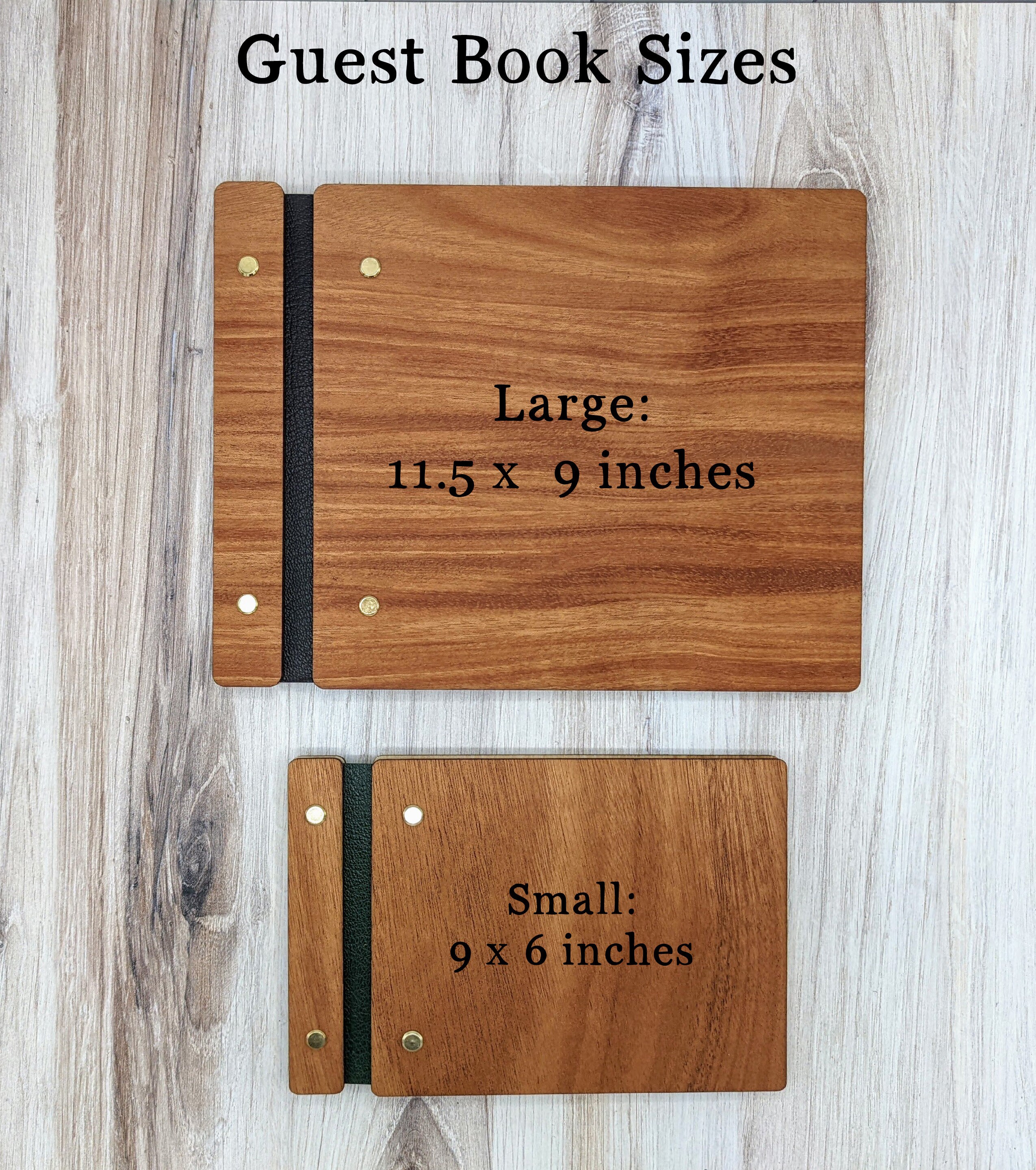 Custom Wooden Memorial Guest Book Wood Funeral Guest Book Etsy