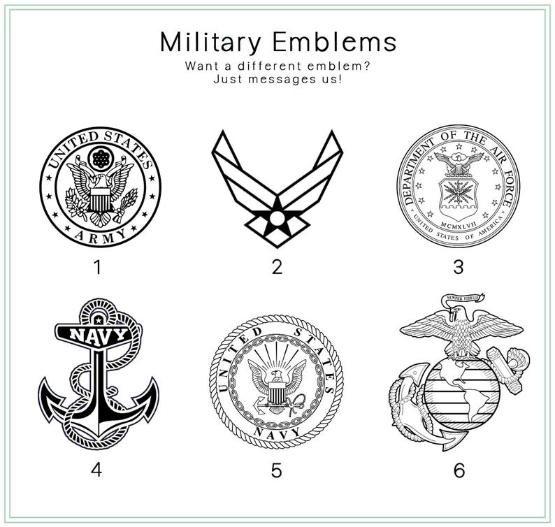 Personalized Military Retirement Guest Book: Army, Navy, Air Force, Marines Engraved Wood Keepsake image 2