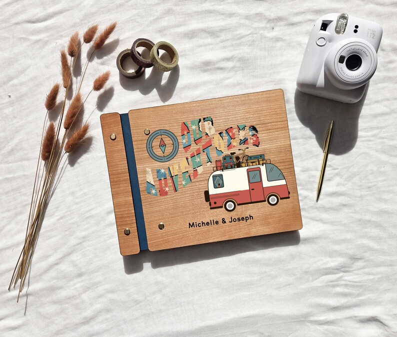 Our Adventures Custom Book. Personalized Van Life Scrapbook - Color ...