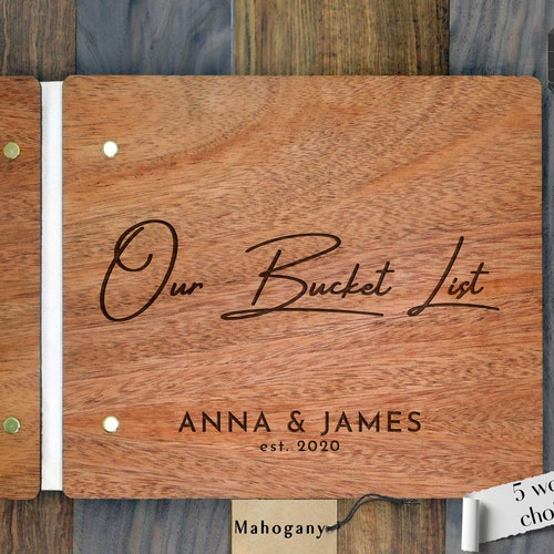 Personalized Bucket List Journal Book for Couples Gift Custom Etsy