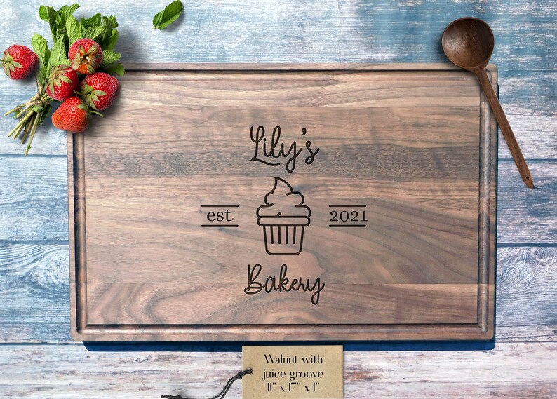 Custom Cutting Board for Bakery Personalized Bakery Board Etsy