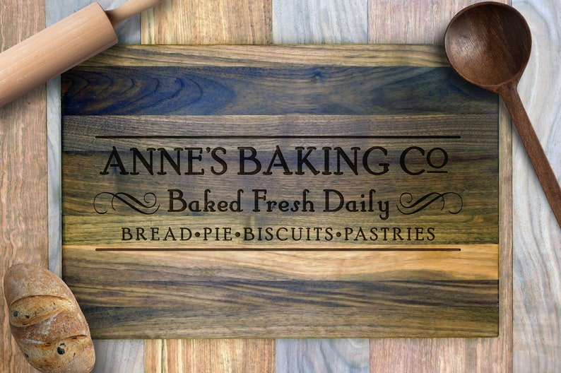 Gift for a Baker Custom Personalized Engraved Cutting Board Etsy