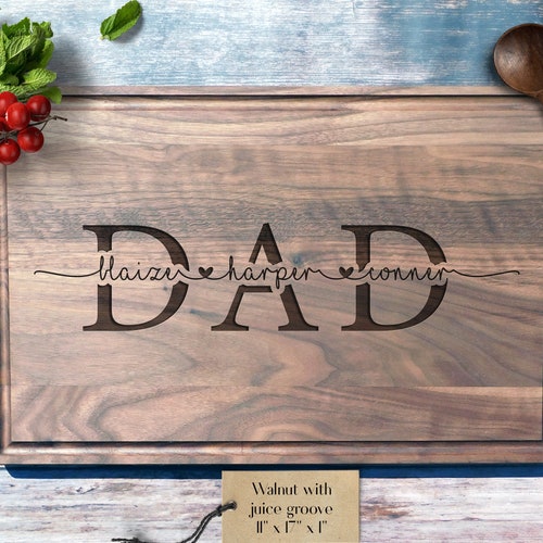 Custom Engraved Cutting Board for Dad Father's Day Gift Etsy