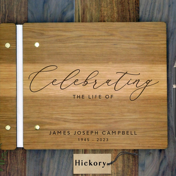 Celebration of Life Guest Book Etsy