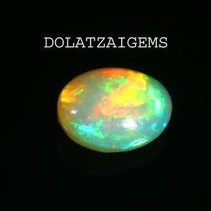 Cabochon di opale di fuoco multiplo, opale etiope naturale, opale per uso curativo, opale liscio, creazione di gioielli, opale, opale per uso come ciondolo, opale di cristallo.......