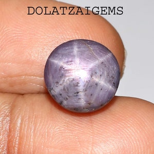 Geweldig, sterrobijn cabochon, goedmakende steen, mooie kleur met zeldzame ster, ronde sterrobijn edelsteen, losse sterrobijn, 12 x 12 x 7 mm, 10,75 kat,