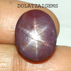 Topkwaliteit, sterrobijn cabochon, mooie kleur met zeldzame ster, hanger met steen, ovale sterrobijn edelsteen, losse sterrobijn, 18 x 15 x 10 mm 32,80 kt