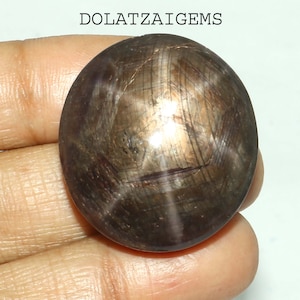 Topkwaliteit, gouden ster robijn cabochon, mooie kleur met zeldzame ster, gebruikssteen hanger, ovale gouden ster robijn, losse ster robijn, 34 x 31 x 17 mm