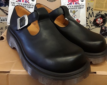 Dr Martens Mary Janes, Size UK7, Black Platform Shoes, T Bar Dr Martens Mary Janes, Size UK7, Black Platform Shoes, T Bar
