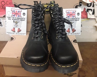 Dr Martens Walking Boot, Black Ankle Boots, Mens Grained Leather Boots / Various Sizes / 8a88
