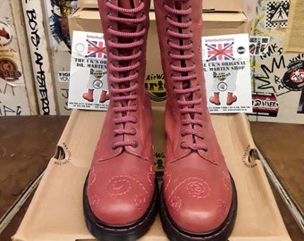 Dr martens 14 hole cherry red discount
