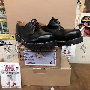 Treadair Steel Shoes, Vintage 90&#39;s, Made in England, Mens Leather Shoes, 3 Eye Shoes / Various sizes