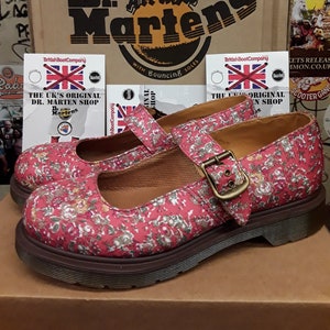 Dr Martens Mary Janes, Floraler Stoff, Limitierte Auflage, Verschiedene Größen Bild 1