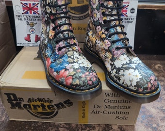 Botas DR MARTENS Botas 8 agujeros Dr Martens Retro Gris en calidad Ocultar Talla 4 Etsy Mexico