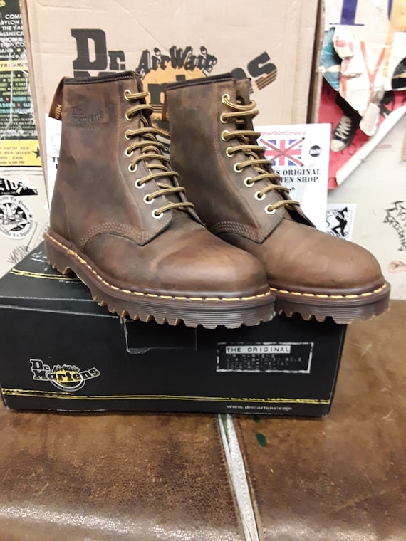 Dr Martens Vintage Aztec Crazy Horse 1460z Original 8 Hole Boots