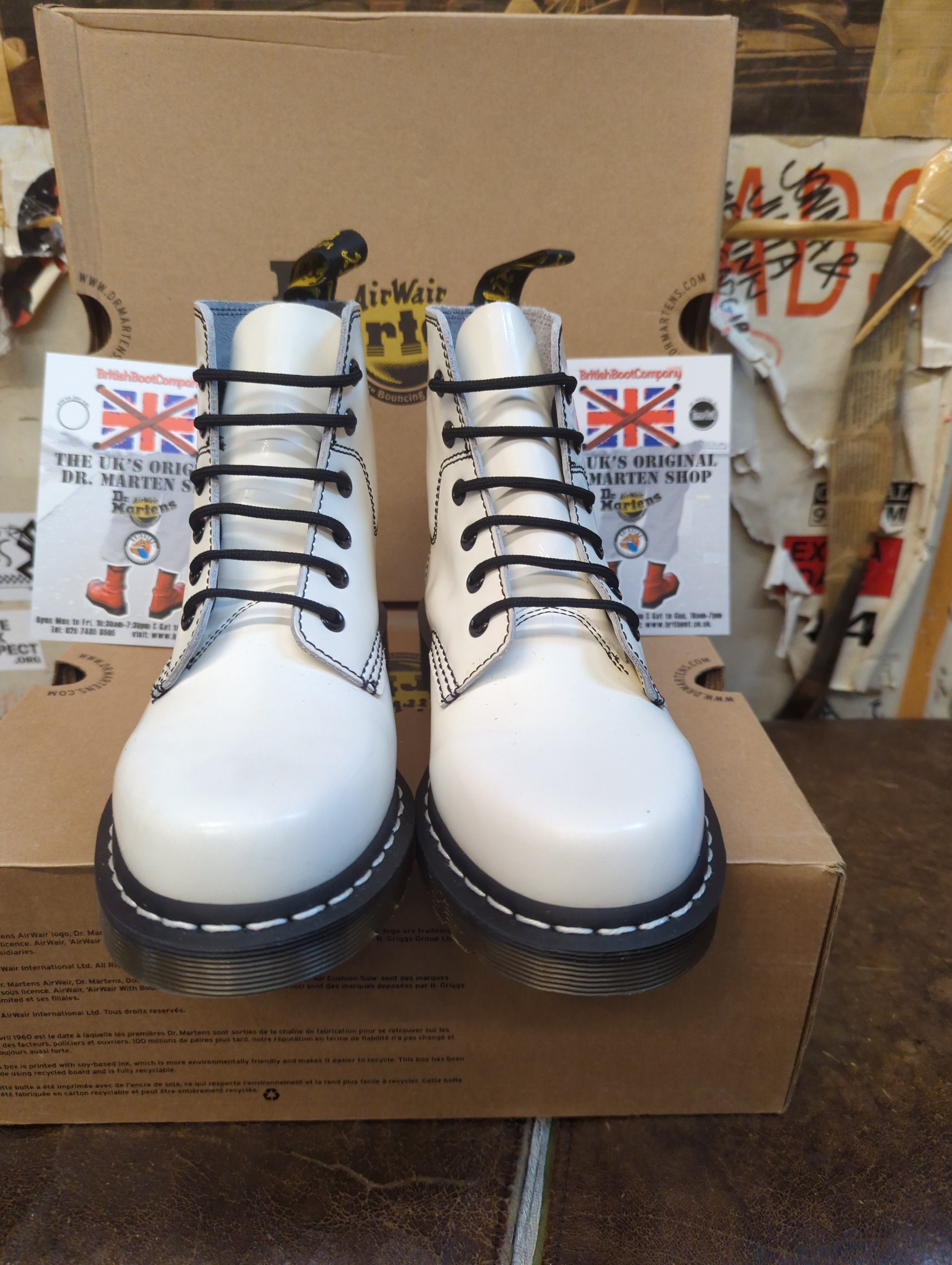 Dr Martens 8175 White Patent 6hole Size 6 Etsy UK