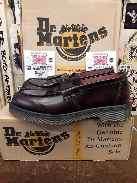 Dr Martens Made In England Adrian Burgundy Size 10 - image 3