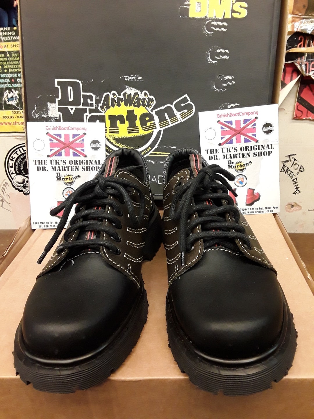 靴 Dr.Martens VINTAGE3989 BLACK UK5(24cm) Dr Martens Vintage Shoes From the 80s/90s Black Leather UK 5