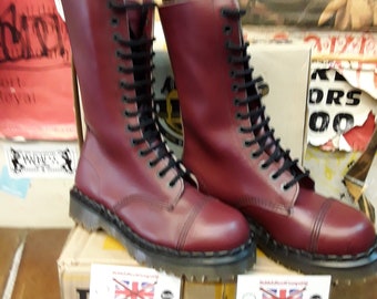 Dr Martens 9623 Cherry 14 Hole Made in England Size 6 - Etsy Dr Martens 9623 Cherry 14 Hole Made in England Size 6 - Etsy