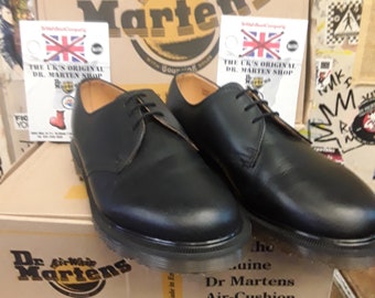 Dr. Martens 1461 Mono Black Platform Shoes - Etsy