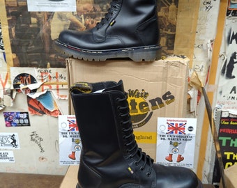 靴 DR.MARTENS Dr Martens 9844 Made in England Black 12 Hole Size 8 - Etsy