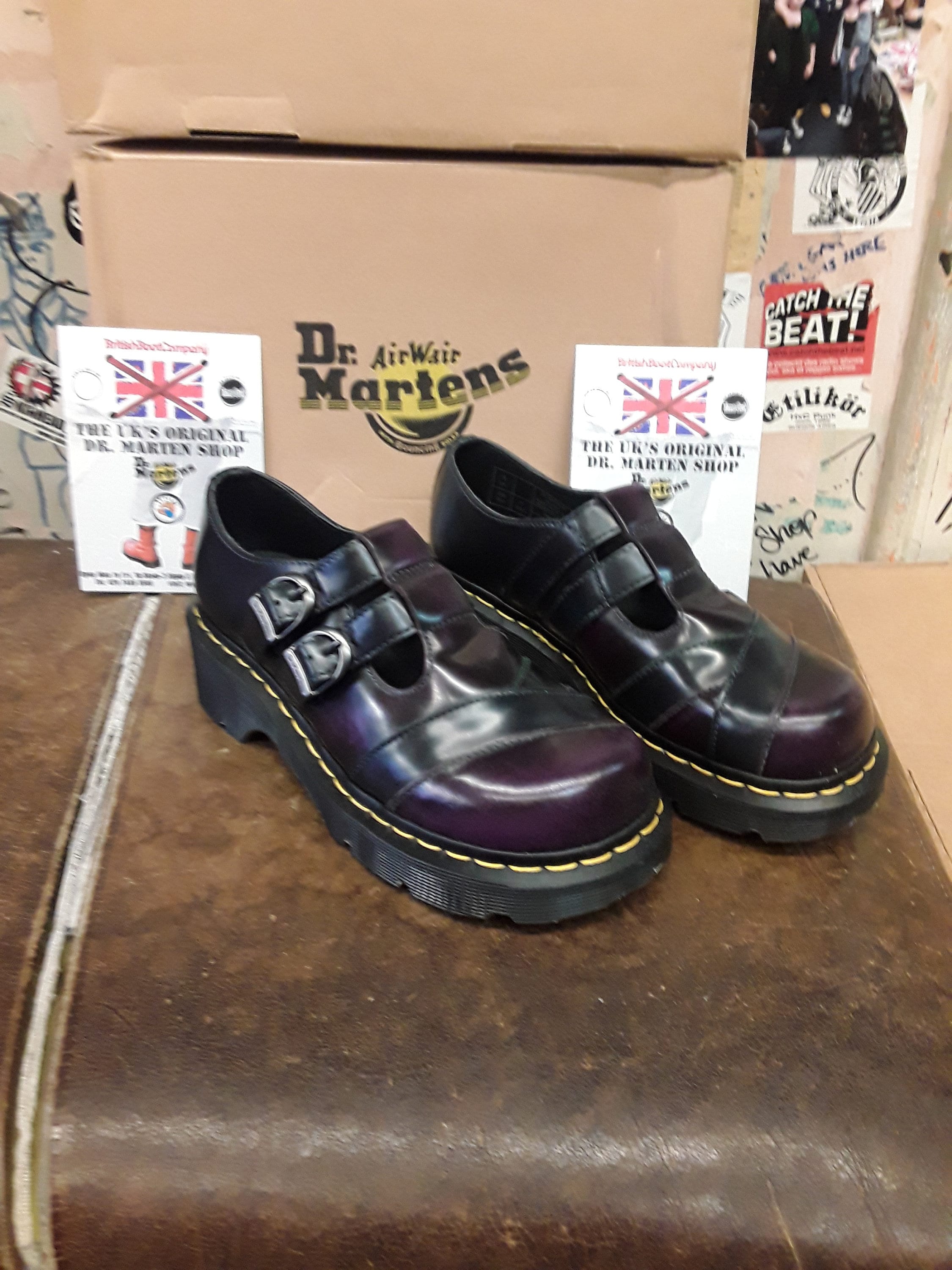 Dr Martens Allisa Black and Purple Twin Strap Size 8 - Etsy Dr Martens Allisa Black and Purple Twin Strap Size 8 - Etsy