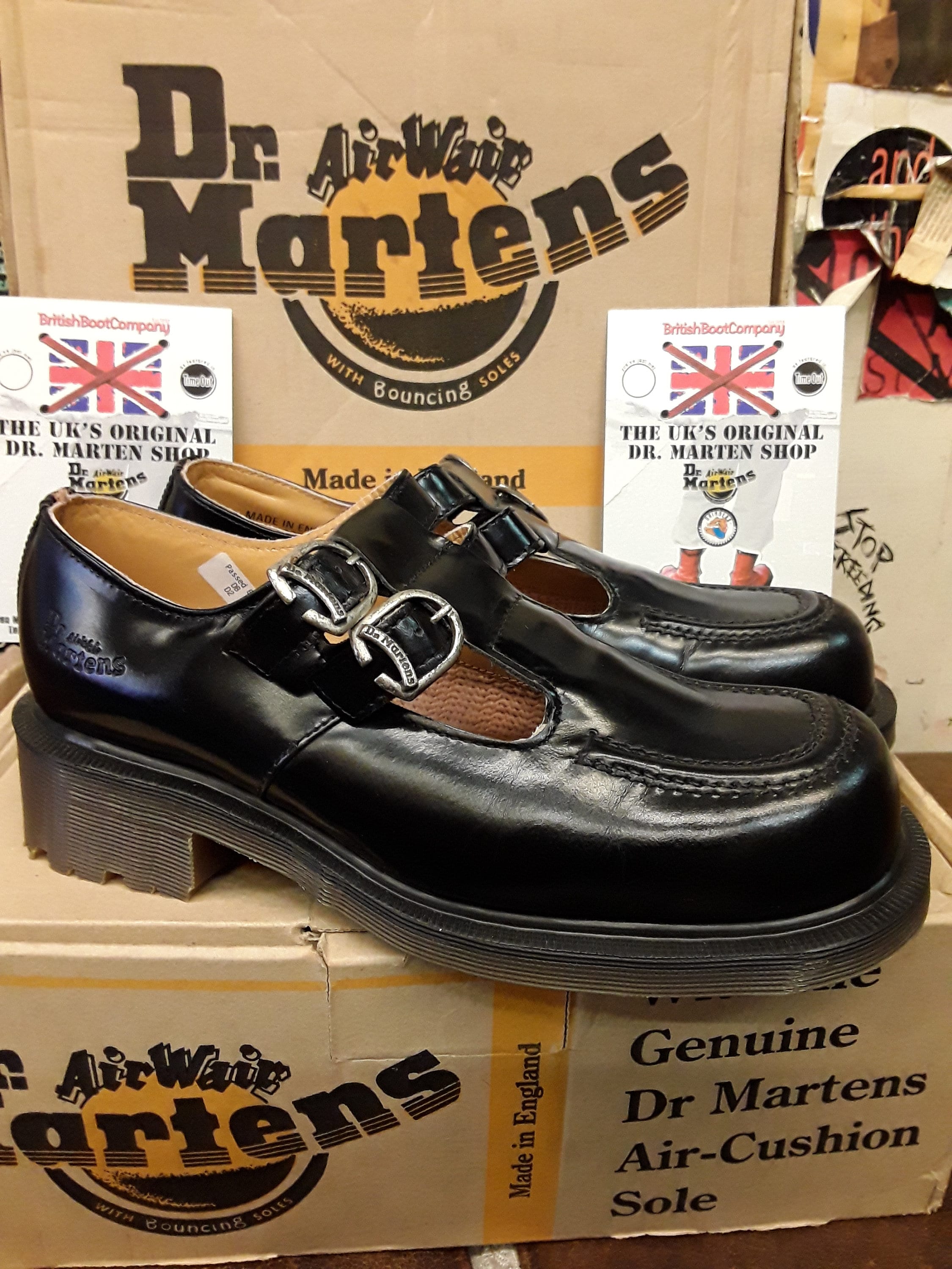 Dr Martens Vintage Twin Strap Mary Jane With Heel Made in England Size 4 6 Uk Etsy India