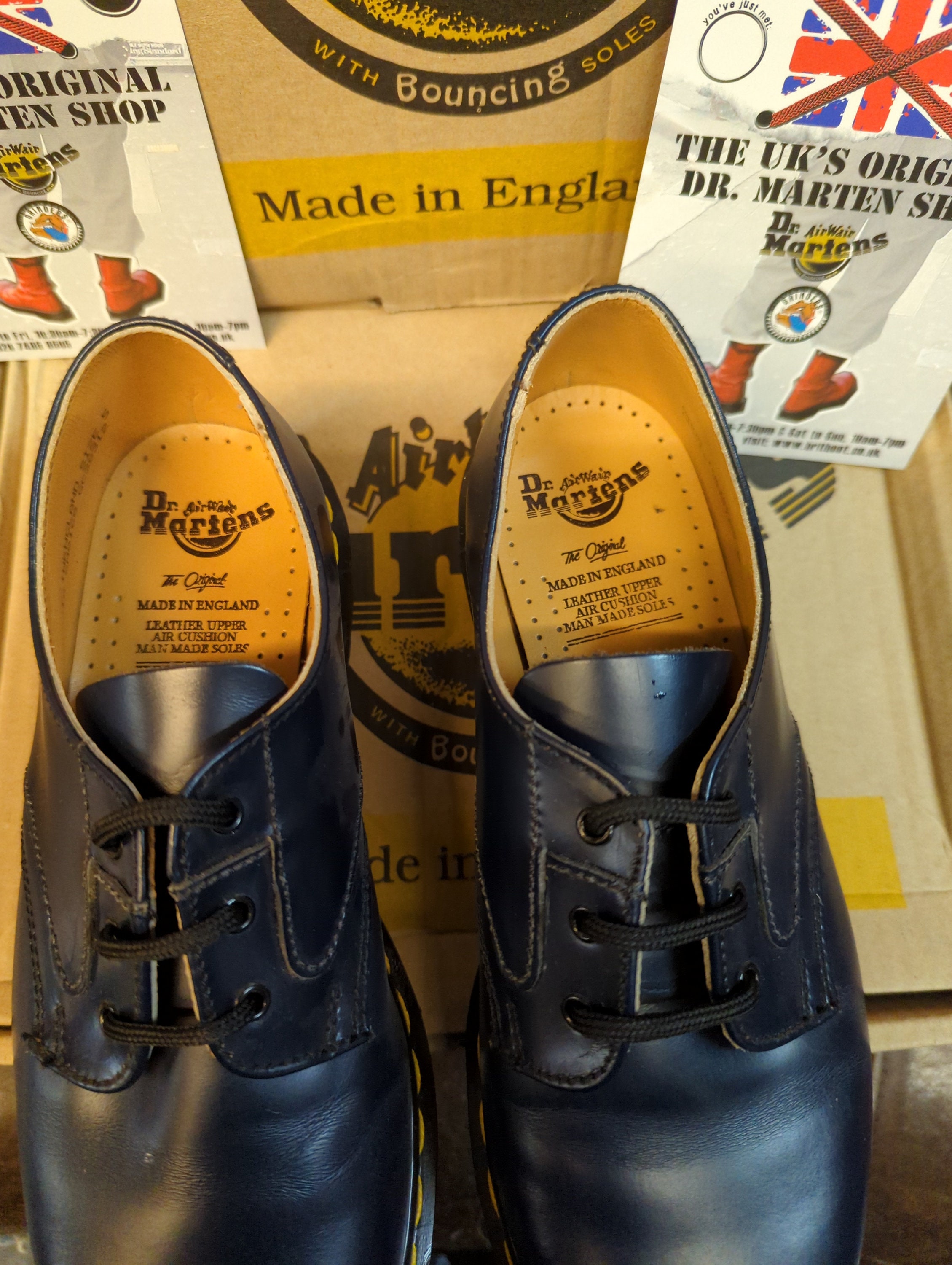 Dr Martens 8168navy 3hole Made in England Size 5 - Etsy display picture 3