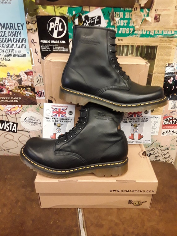 Dr Martens 1460 Black Nappa Flexlink Size 12 - Etsy Singapore